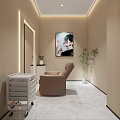 Modern Hair Salon Interior With Black Chairs Mirrors And Marble Floor