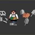 Toy Pixel Figure Toy Next Generation Item 3 Print 3d model