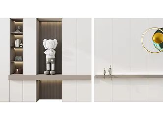 Modern Entrance Cabinet Entrance Shoe Cabinet 3d model