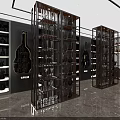 Luxury Retail Store Interior with Shelves Counter Marble Floor and Bright Lighting