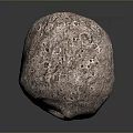 Rough Textured Natural Sphere With Porous Surface And Earthy Brown Color