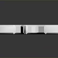 Silver Bowknot Shaped Metal Household Decorative Item With Vertical Arrangement And Reflective Surface