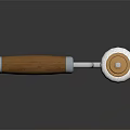 Paint Roller With Wooden Handle And White Roller For Home Improvement Painting Tool