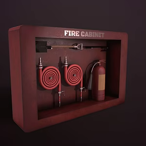 Fire cabinet 3d model