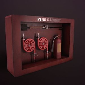 Fire cabinet 3d model