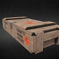 Wooden Crate For 5.56 MM Ammunition With 100 Rounds Labels