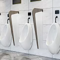 Modern urinal partition 3d model
