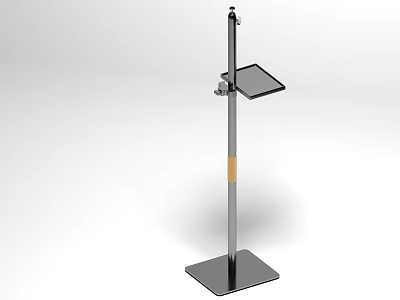 Iron Art Modern Freestanding Structure With Flat Panel And Base 3d model