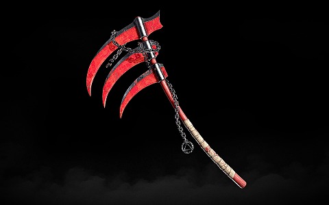 Sickle Weapon Game Props 3d model