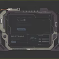 Futuristic Tech Console With PayPoint Interface And Nexus Trading Center