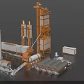 Industrial Asphalt Mixing Plant Equipment with Tower Structure and Storage Tanks for Road Construction Processing
