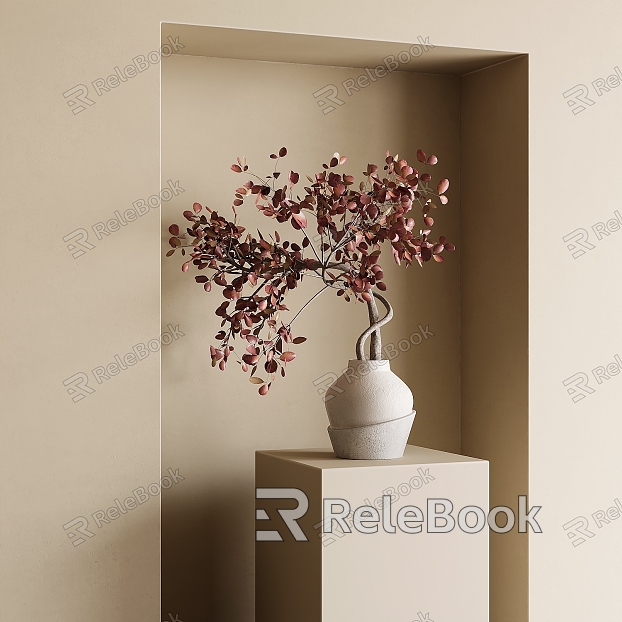 Quiet Wind Vase Flower Art model