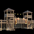Retro Sentry Tower 3d model