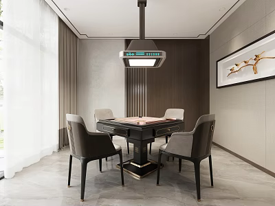 Modern Chess Room 3d model
