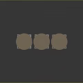 Three Tall White Multi Layered Industrial Storage Silos With Base Supports