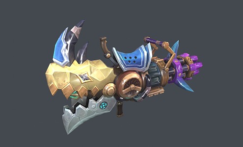 Jinx Gun Artillery League of Heroes 3d model