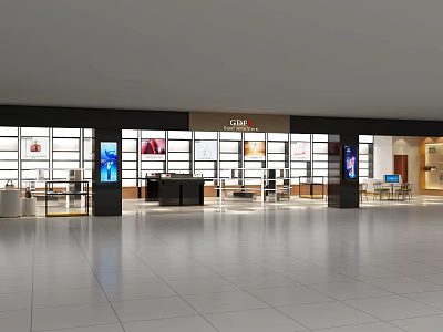 Modern Cosmetics Store 3d model
