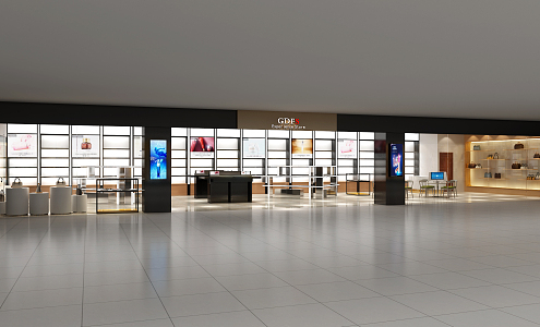 Modern Cosmetics Store 3d model