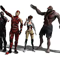 Game Characters 3d model