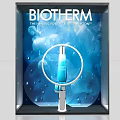 Biotherm Serum Display With Blue Background And Water Droplets Photo Spot