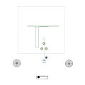 Modern Chandeliers with Circular Metal Frames and Clear Acrylic Drops in Interior