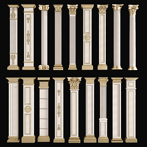 European Roman Column 3d model