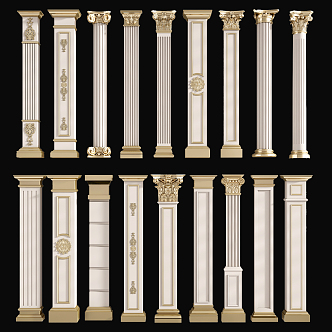 European Roman Column 3d model