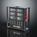 TSR ELITE Professional Equipment With Multiple Displays Buttons Red Knobs And Metal Frame 3d model