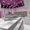 ZUMA Boutique Store Modern Exterior With Display Shelves Plants And Lighting