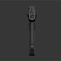 Classic AK-47 Rifle With Wooden Stock Grip And Metal Barrel Magazine