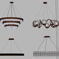 Modern Chandeliers With Crystal Details And Metallic Frame Contemporary Design Ideas