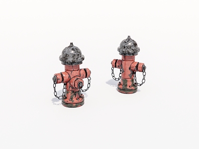 Old fire hydrant 3d model