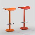 Modern Bar Stool High Chair 3d model