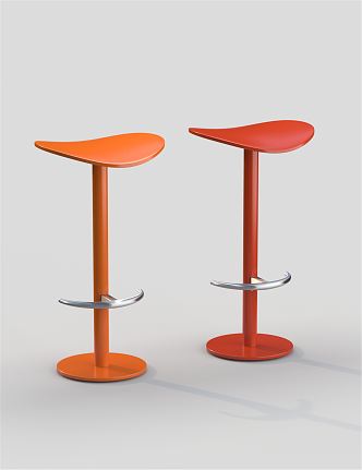 Modern Bar Stool High Chair 3d model