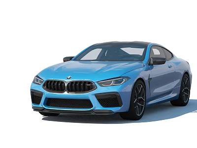 Blue BMW Two Door Sports Car With Sleek Design And Alloy Wheels 3d model Blue BMW Two Door Sports Car With Sleek Design And Alloy Wheels 3d model