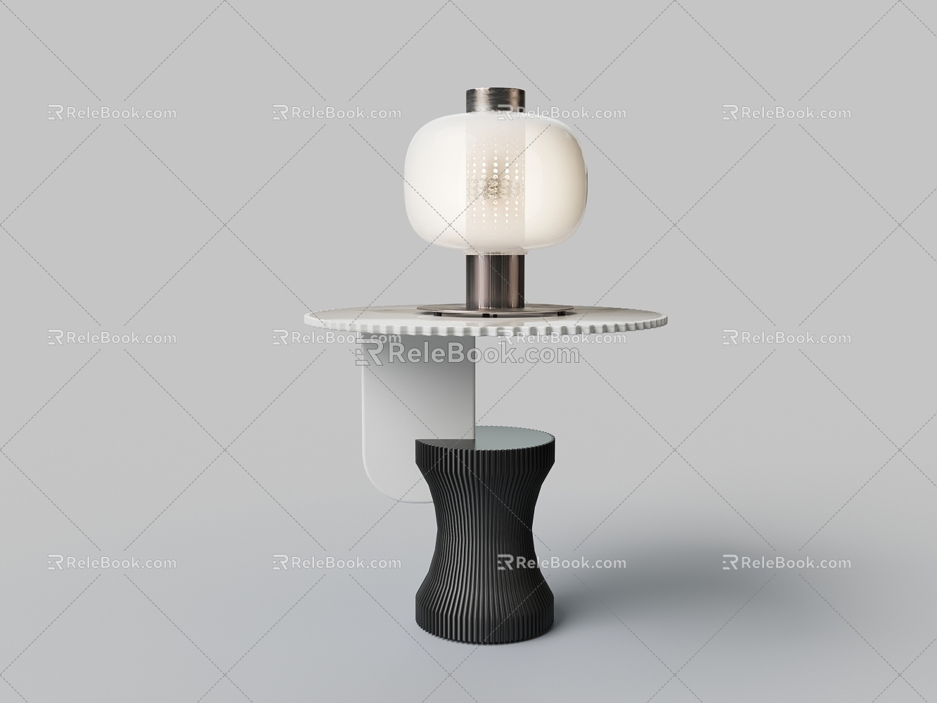 Modern Sofa Waist Drum Side Lamp 3d model