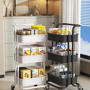 Trolley Storage Rack Snacks Trolley Storage Rack Living Room Storage Rack 3d model