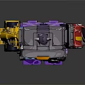 Transformers Robot Toy Figure With Colorful Car Parts And Mechanical Design