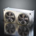 Industrial Dual Fan Air Conditioner Fan with Metal Housing for Efficient Cooling Ventilation