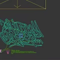 Neon Lighting Combination With Artistic Graffiti Design And Warm White Light For Modern Interior Decor