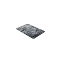 Modern Square Rug with Gray Wood Grain Texture for Living Room Decor