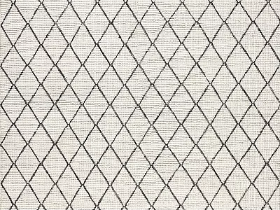 Modern Square Rug With Diamond Pattern Geometric Design In Neutral Tones 3d model