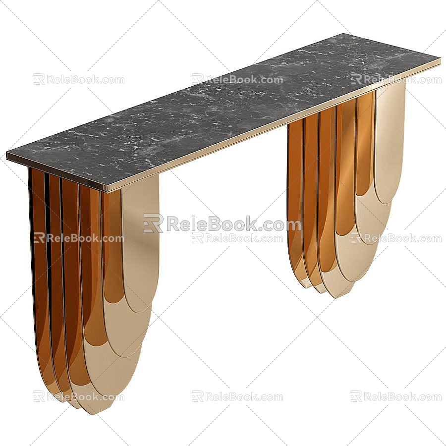 End View Desk 3d model