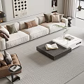 Modern Sofa Coffee Table Combination Sofa Coffee Table 3d model