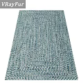 Multiple Square Rugs In Brown Blue Gray Woven Texture For Home Decor 3d model