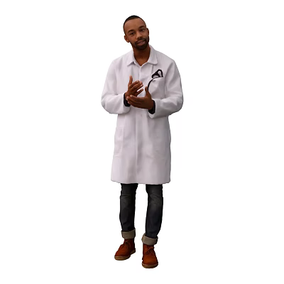 Male foreign doctors 3d model Male foreign doctors 3d model