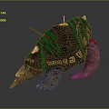 Turtle Cartoon Turtle Snapping Turtle Chickbill Turtle Reptile Cold Blooded Animal Reptile Class 3d model