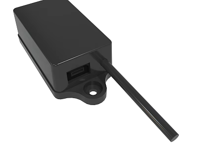 Black Electronic Device With USB Port And Long Extended Rod 3d model
