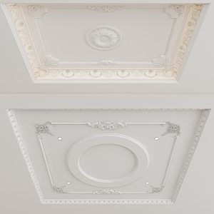 European-style ceiling 3d model