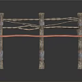 Wooden Boxing Ring Structure With Roped Sides And Wooden Platform Design